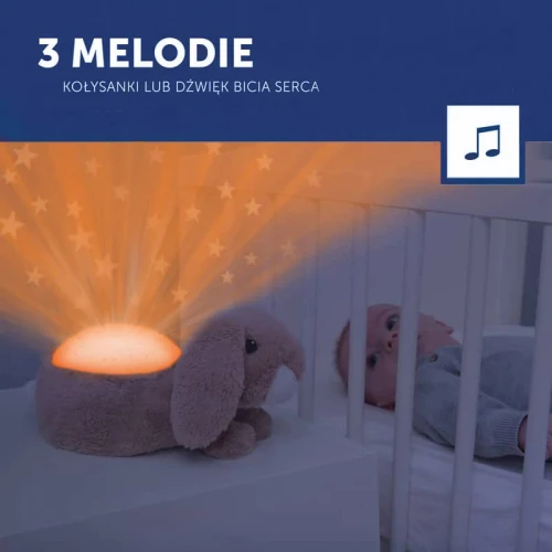 Zazu RUBY Projektor Gwiazdek Królik