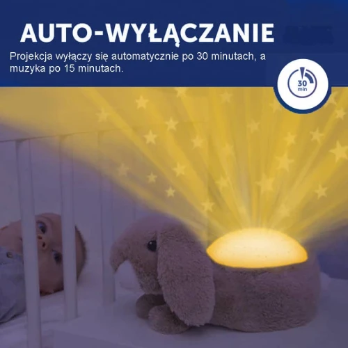 Zazu RUBY Projektor Gwiazdek Królik