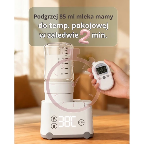 Smily Mia Przenośny podgrzewacz do butelek - bezprzewodowy