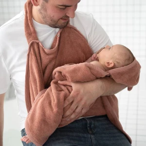 Ręcznik z kapturkiem frotte różany Amori Amori  