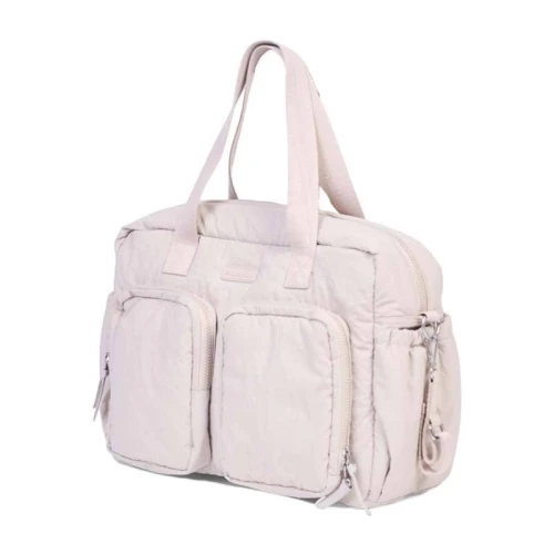 Childhome Torba do wózka + mała torebka Mellow Beige