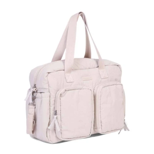 Childhome Torba do wózka + mała torebka Mellow Beige