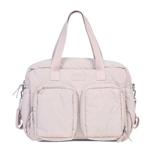 Childhome Torba do wózka + mała torebka Mellow Beige