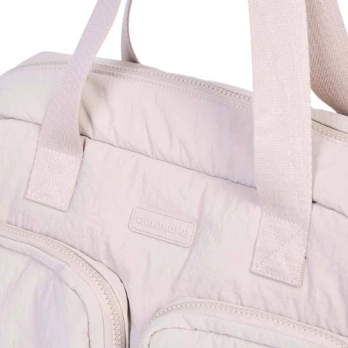 Childhome Torba do wózka + mała torebka Mellow Beige