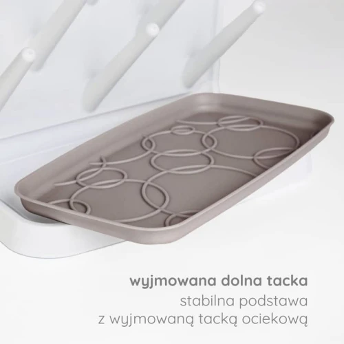 Suszarka stojąca na butelki i smoczki Taupe Ubbi