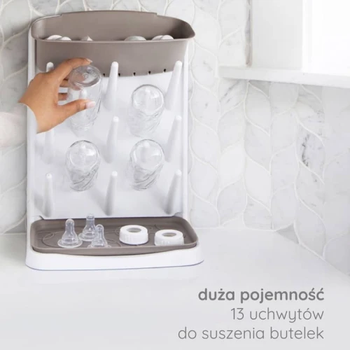 Ubbi Suszarka Stojąca na Butelki i Smoczki Taupe