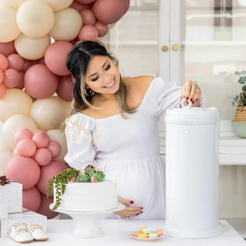Ubbi Stalowy Kosz na Pieluchy White
