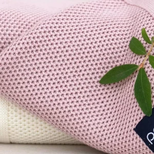 Kocyk bambusowy Faro vintage pink Puuki