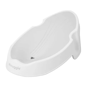 Leżaczek do kąpieli noworodka White Grey Shnuggle  