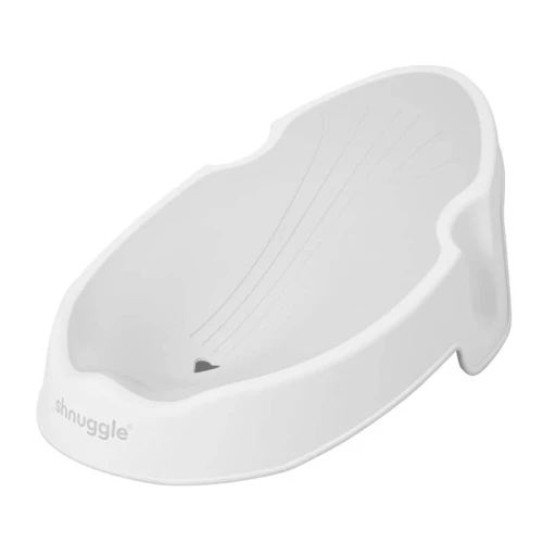 Leżaczek do kąpieli noworodka White Grey Shnuggle