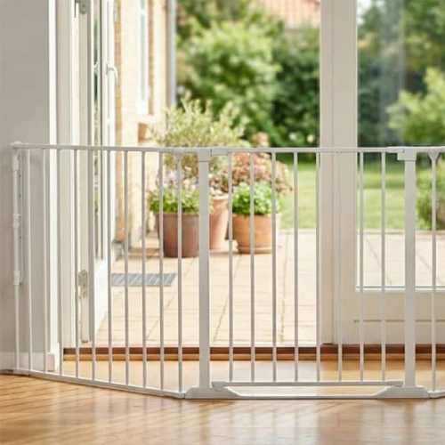 Bramka ochronna osłona kominka Flex StepFree XL biała BabyDan