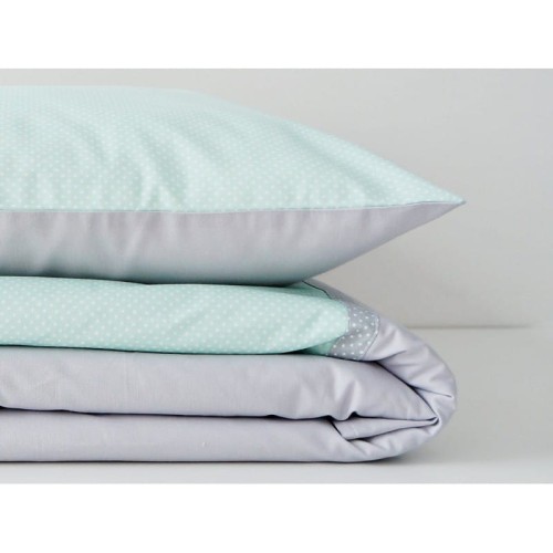 Pościel miętowe kropeczki 135x100 Dolly