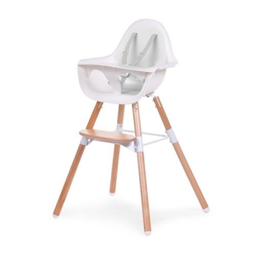 Krzesełko do karmienia dziecka Evolu 2 natural white Childhome