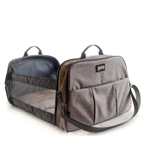Torba wielofunkcyjna łóżeczko turystyczne Pod Grey Linen Bizzi Growin