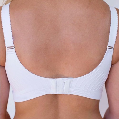 Biustonosz bezszwowy z wkładką czarny Carriwell