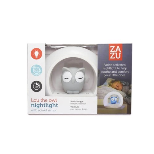 Zazu LOU Lampka Nocna Sowa  grey