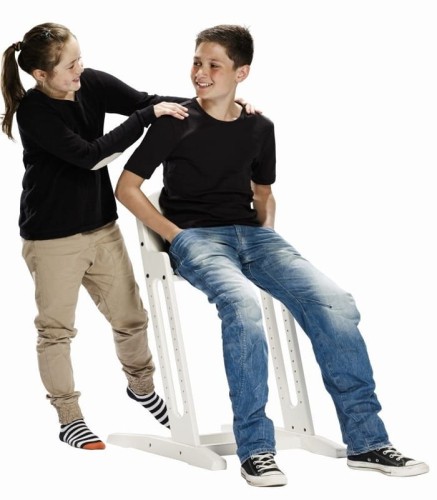 Krzesełko do karmienia drewniane DanChair białe Baby Dan