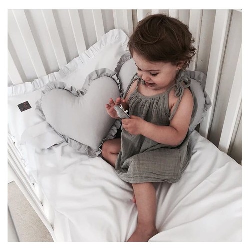 Pościel z falbanką niebieska 135x100 Dolly