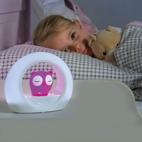 Lampka nocna sowa pink Lou Zazu