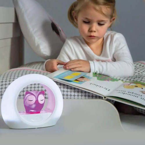Zazu LOU Lampka Nocna Sowa Pink