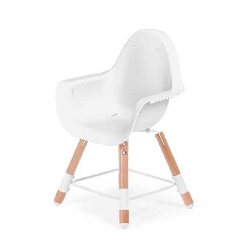 Krzesełko do karmienia dziecka Evolu 2 natural white Childhome