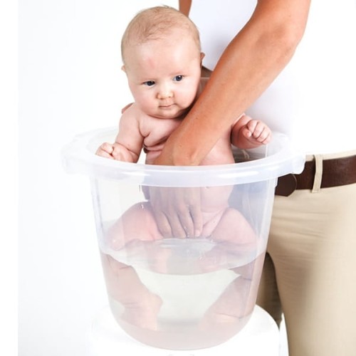 Wiaderko do kąpieli niemowląt bezbarwne Tummy Tub