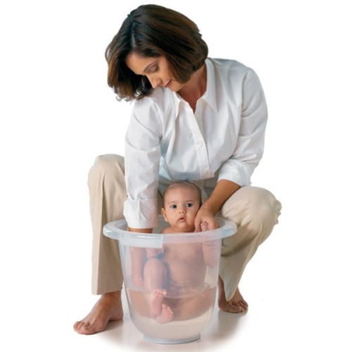 Wiaderko do kąpieli niemowląt bezbarwne Tummy Tub