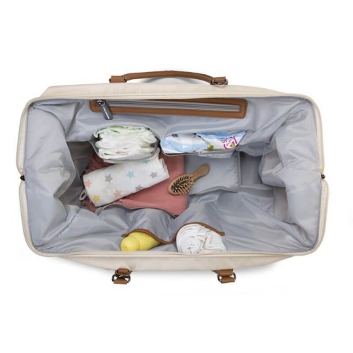 Torba Mommy bag paski czarno złote Childhome