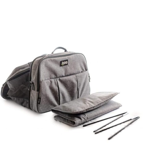 Torba wielofunkcyjna łóżeczko turystyczne Pod Grey Linen Bizzi Growin