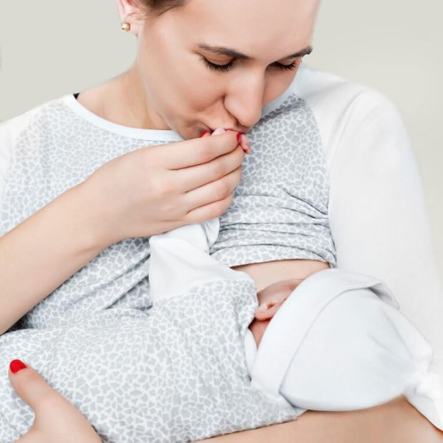 Koszula nocna do karmienia Izzy szara Medbest