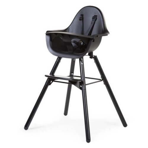 Krzesełko do karmienia Evolu 2 black Childhome
