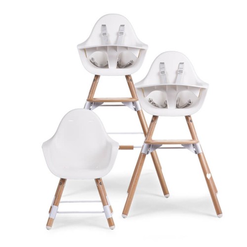 Krzesełko do karmienia dziecka Evolu 2 natural white Childhome