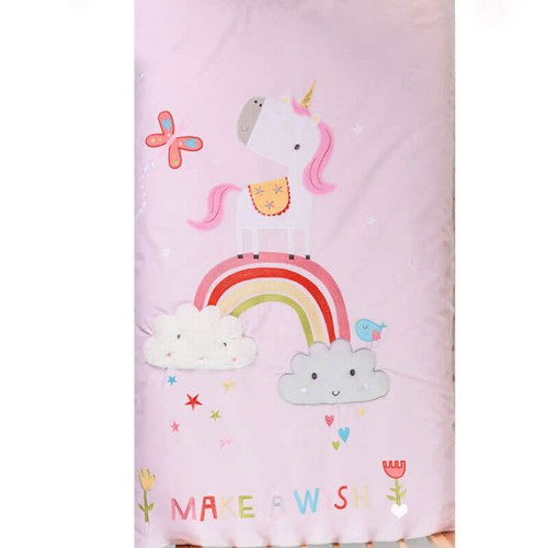 Kołderka dla dziecka do łóżeczka rainbow unicorn Quilt Bizzi Growin