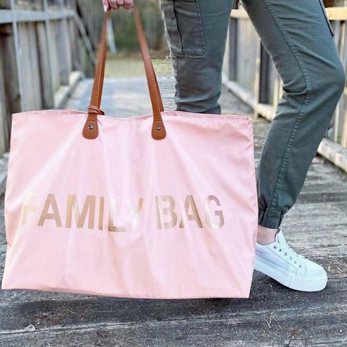 Torba Family bag różowa Childhome