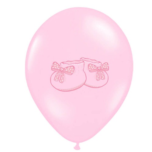 Balony na baby shower dla dziewczynki