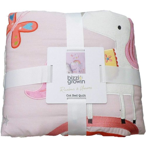Kołderka rainbow unicorn Quilt Bizzi Growin