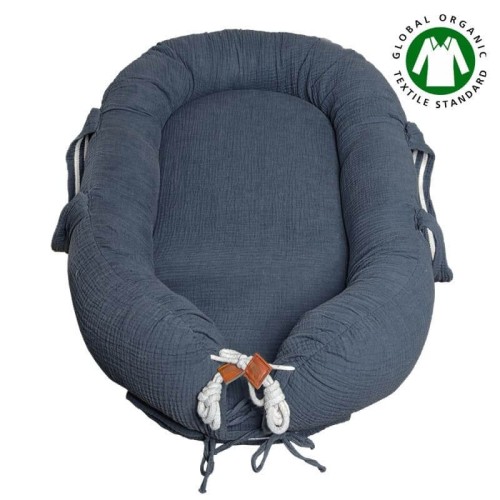 Kokon Newborn Nest muślin Iron Hi Little One