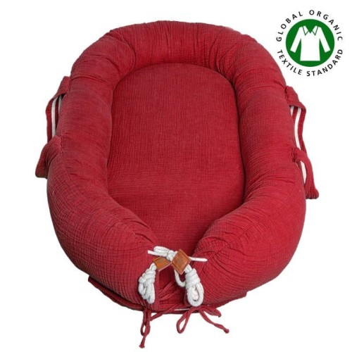 Kokon Newborn Nest muślin Strawberry Hi Little One