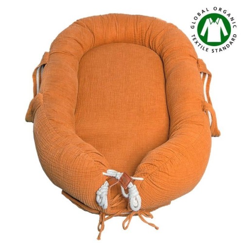Kokon Newborn Nest muślin Pumpkin Hi Little One