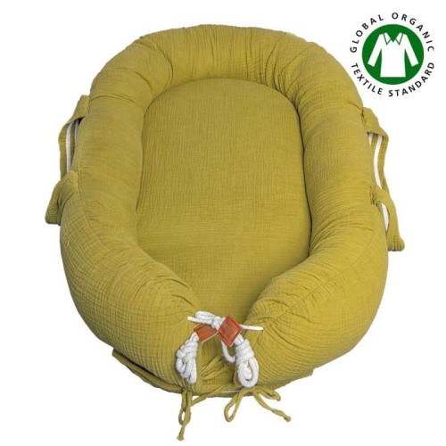 Kokon Newborn Nest muślin Olive Hi Little One