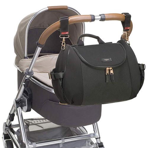 Plecak dla mamy Poppy Luxe Black Storksak