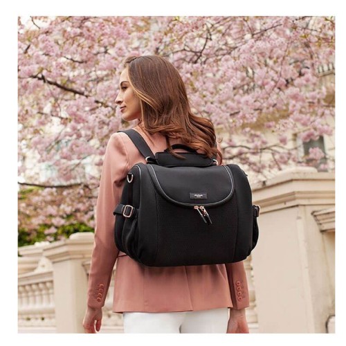 Plecak dla mamy Poppy Luxe black Storksak