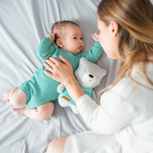 Miś Szumiś Lucas – Szumiący Miś z Czujnikiem Snu i Melodiami