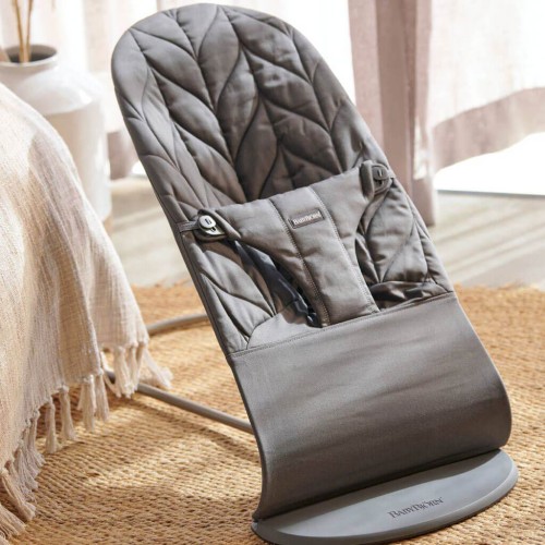 Leżaczek Bliss Cotton Petal Quilt antracyt BabyBjorn