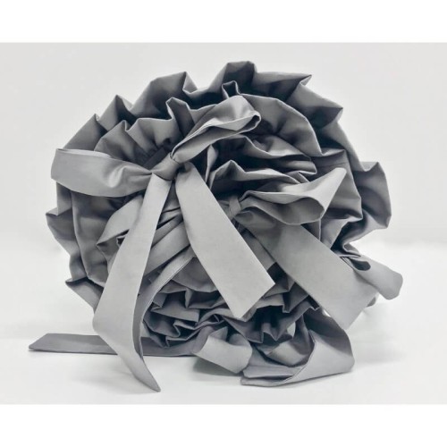 Ochraniacz do łóżeczka z falbanką grafitowy Dolly