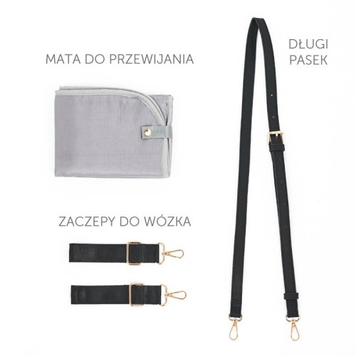Torba do wózka Carla black Joissy