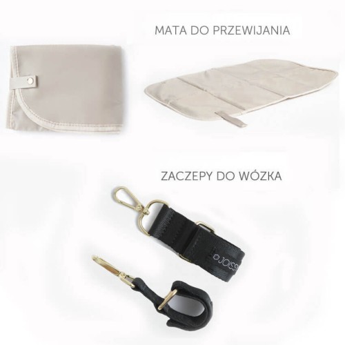2 x zaczepy do wózka
1 x mata do przewijania