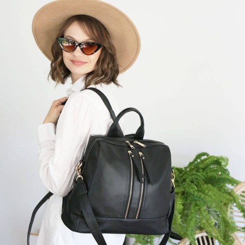 Plecak i torba dla mamy 2w1 MINI black Joissy