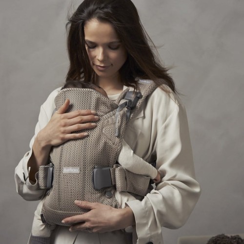 Nosidełko ONE Air 3D Mesh szary beż Babybjorn