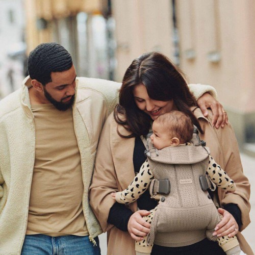 Nosidełko ONE Air 3D Mesh szary beż Babybjorn